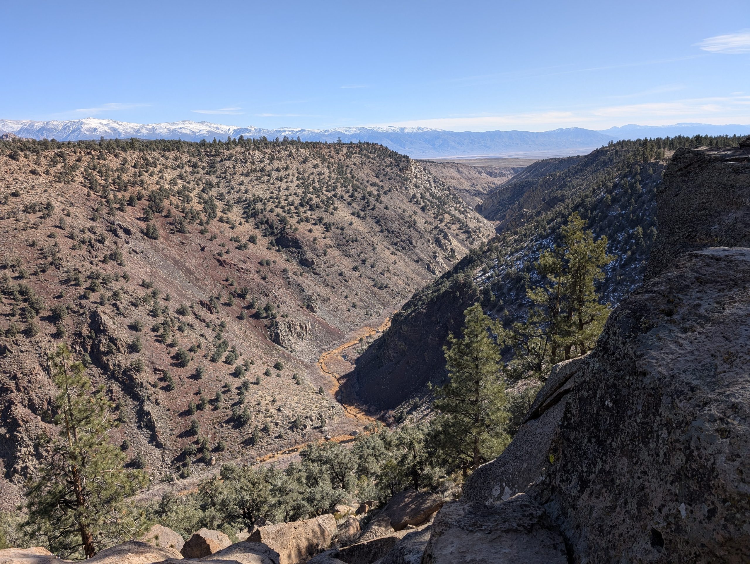 Climbing in Owen’s River Gorge